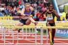Sally Pearson in the 100 metres hurdles heats, 2012 Samsung Diamond League, Crystal Palace, London.